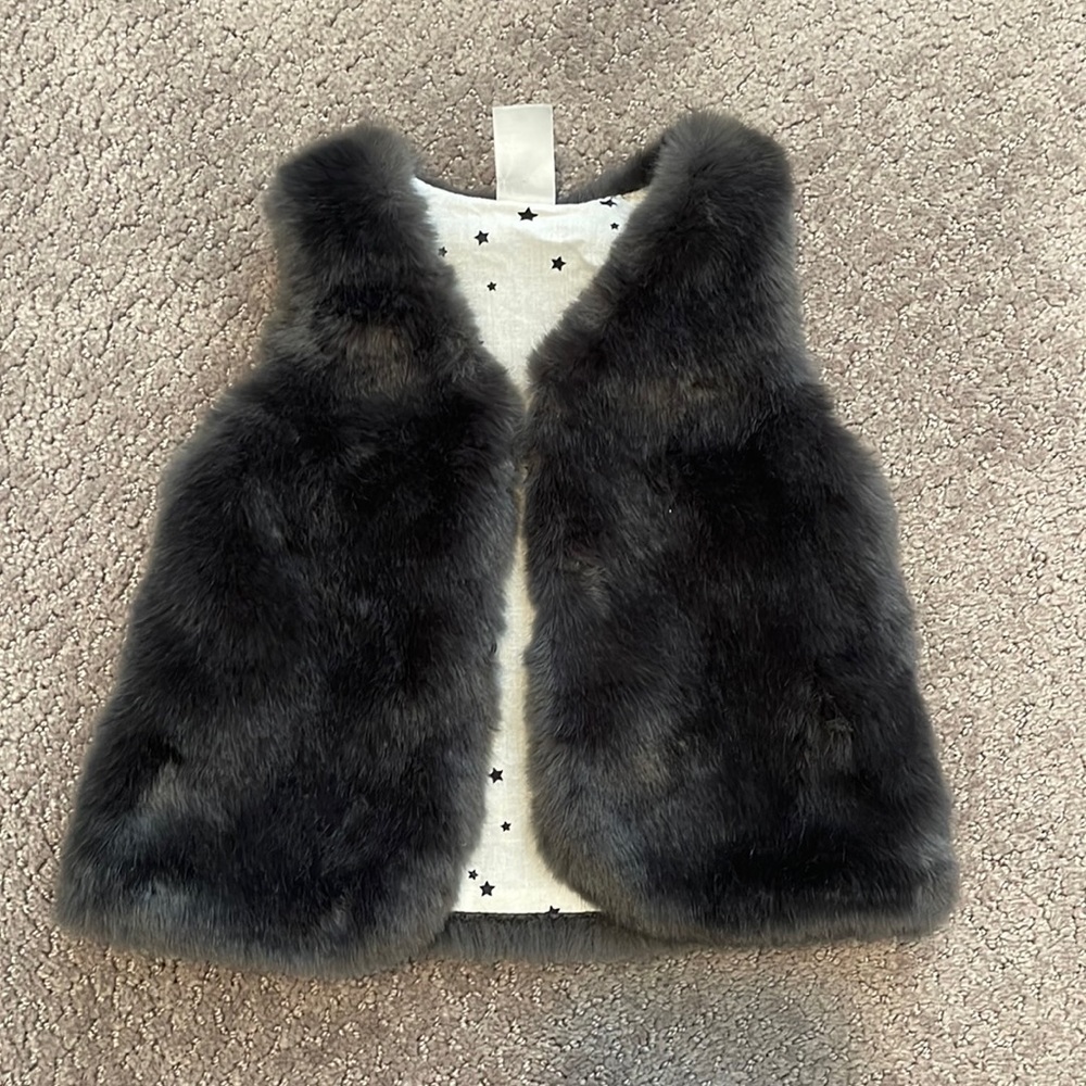 HM fur vest - baby